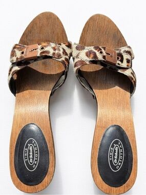 Dr. Scholl's Leopard Print Heeled Slide